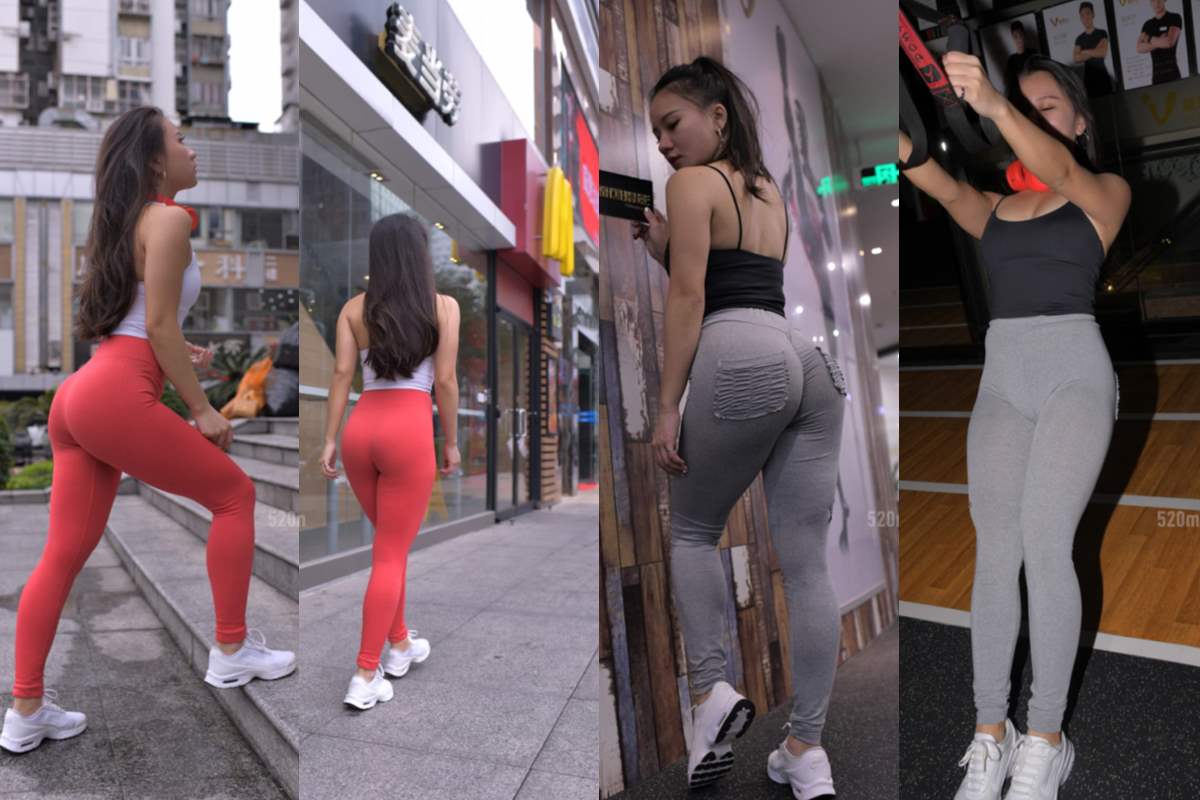 紧身瑜伽裤美女 【套图】