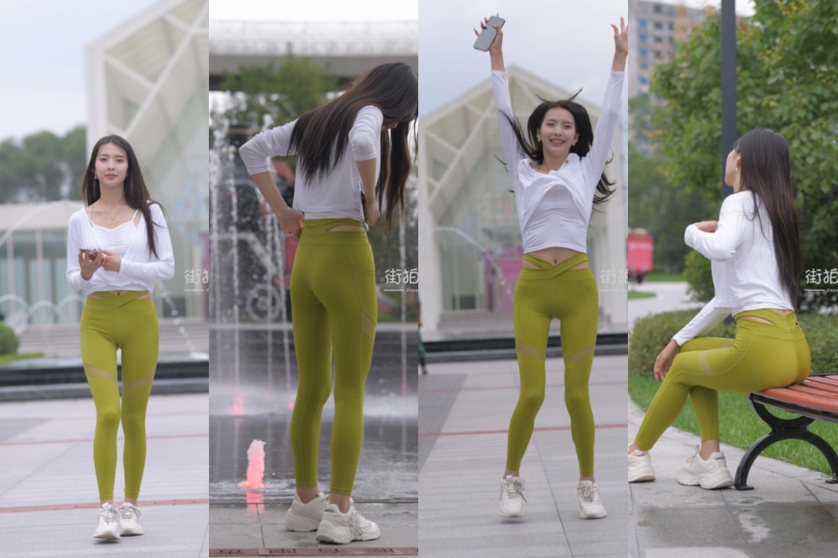 [一始专区] 绿色瑜伽裤美女 【已补视频】