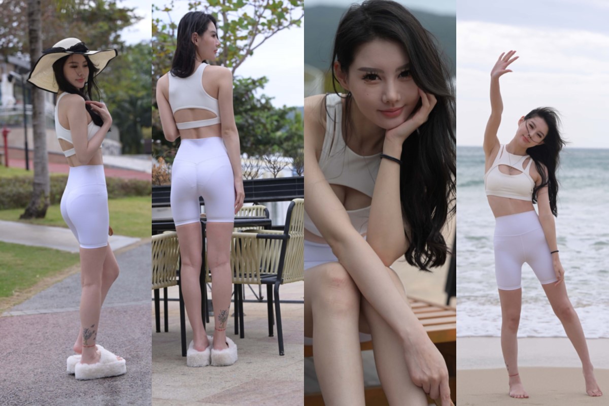 [不吃鸡蛋] 白色短裤美女