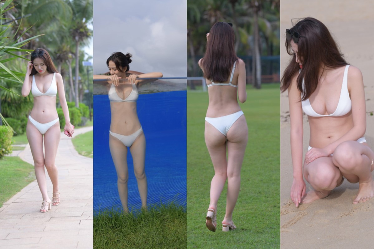 [第2季•三亚旅拍] 三亚旅拍作品 白色比基尼 【套图+视频】