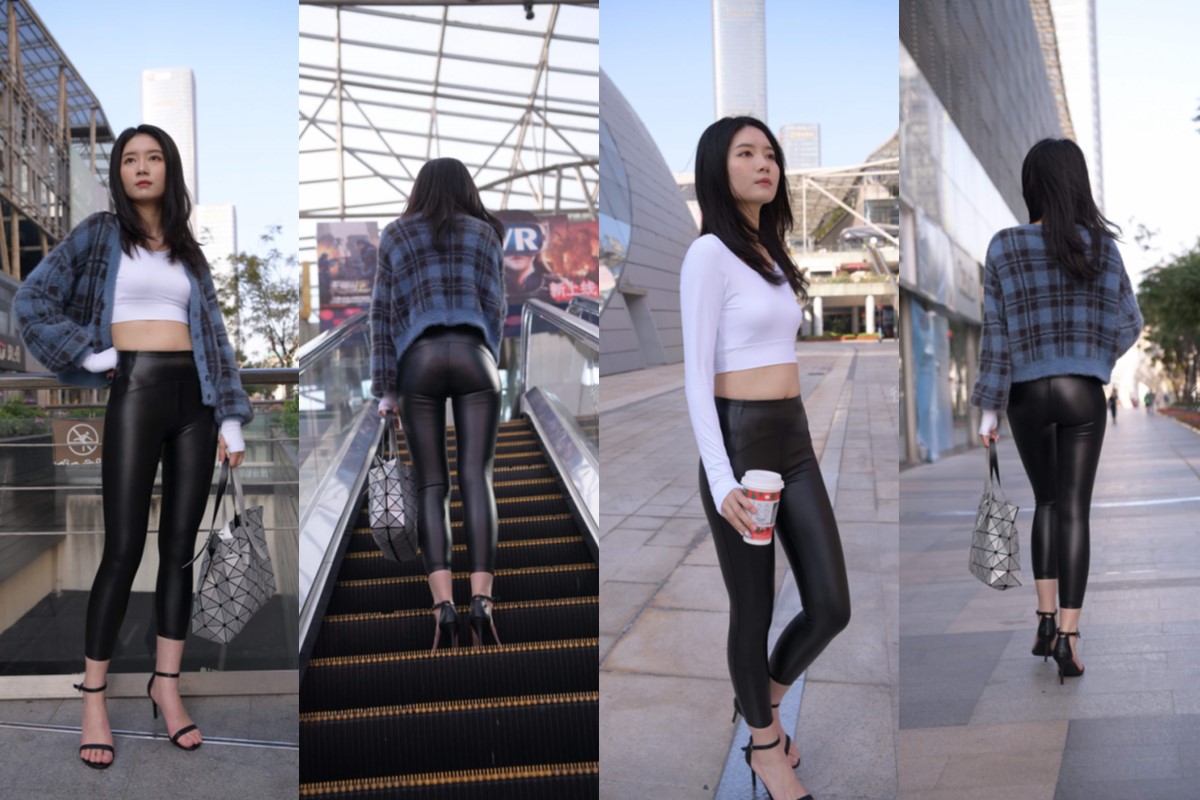 魂魂街拍作品★纠结~皮裤版 【套图+视频】