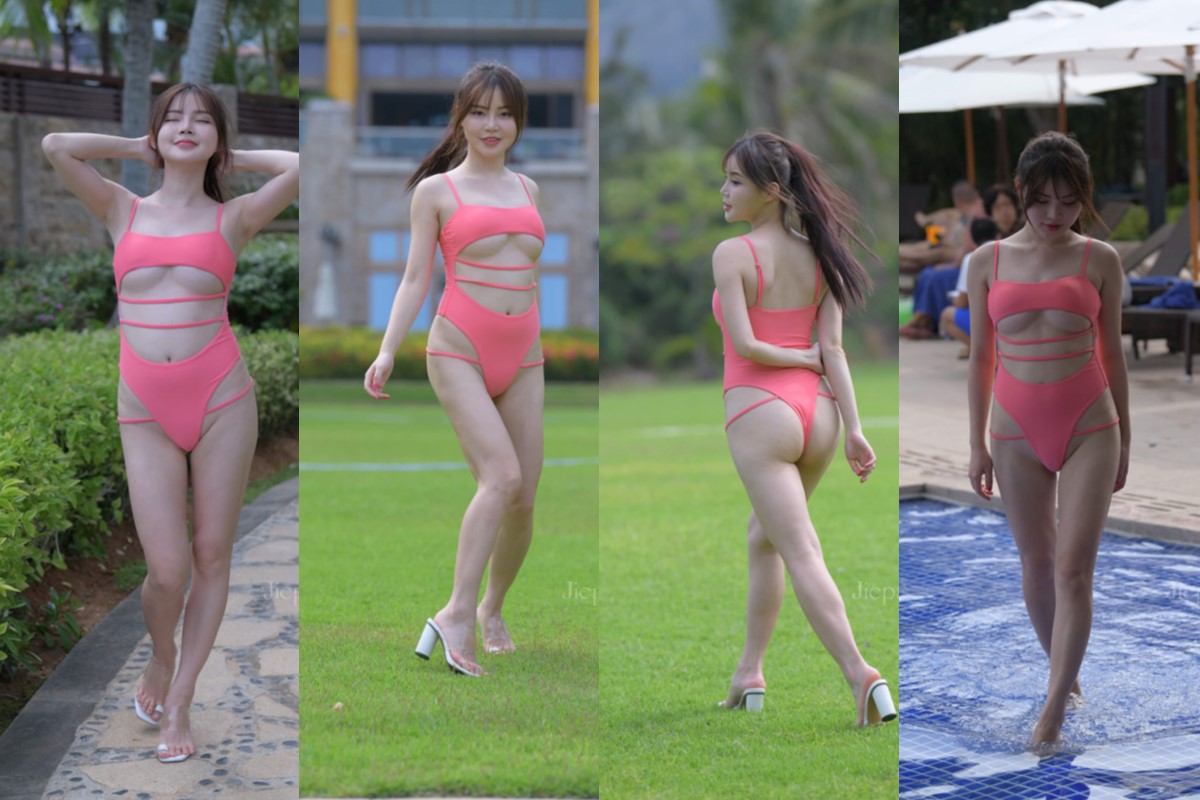 [第3季•醉美亚龙湾] 【红石第三季旅拍】第四篇：梓萱 一体式绷带比基尼