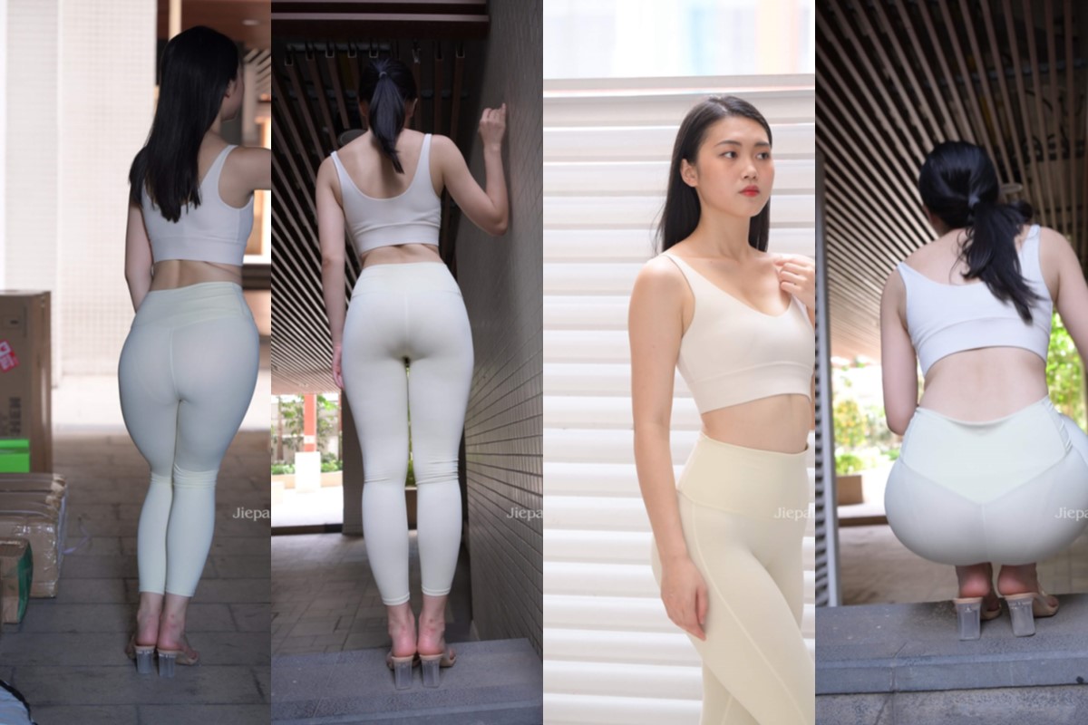 魂魂摄影作品●浅黄瑜伽裤美女 【套图+视频】