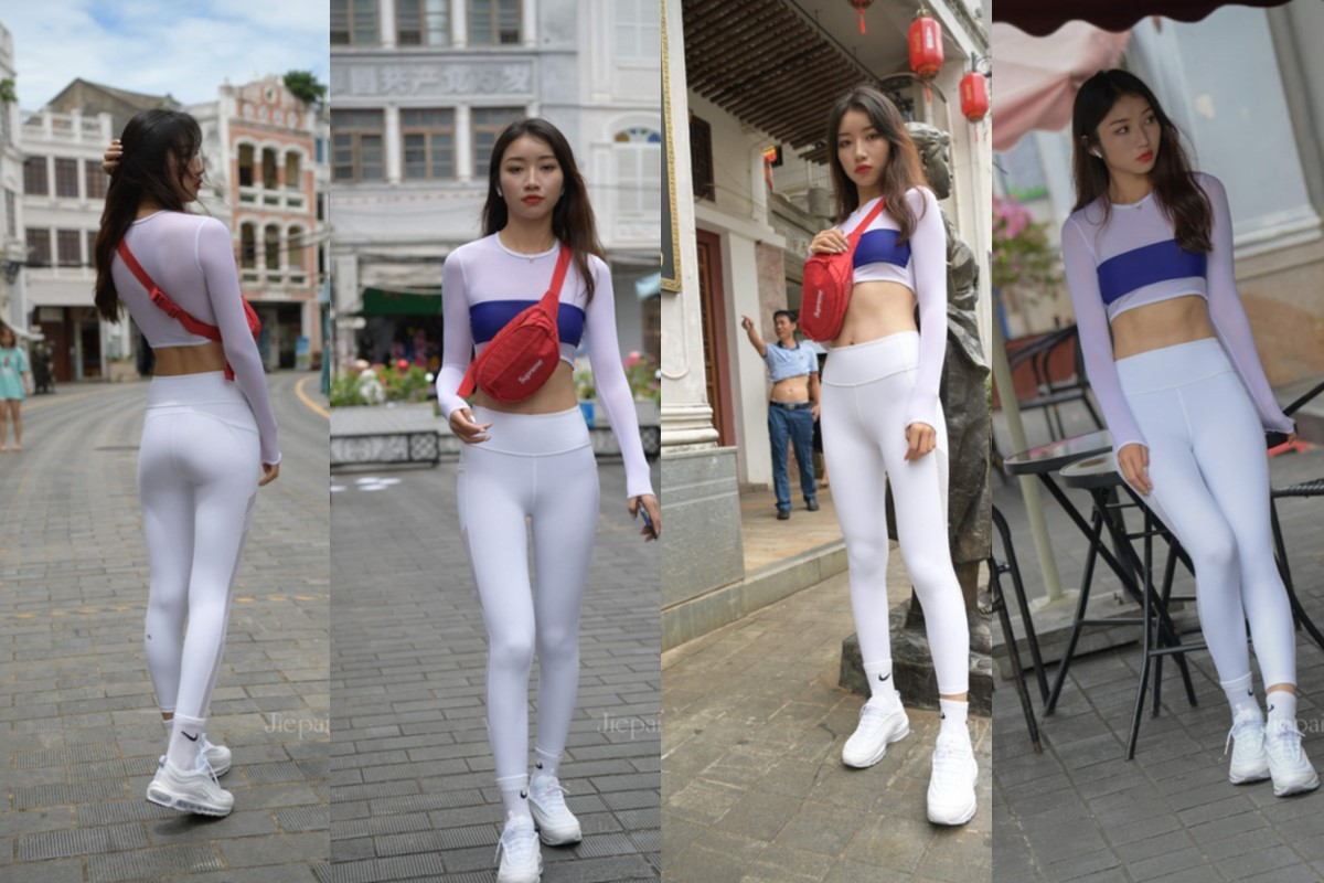 [第4季•聆听太阳湾] 【魂魂旅拍摄影】第一篇：萌萌-白色紧身瑜伽裤