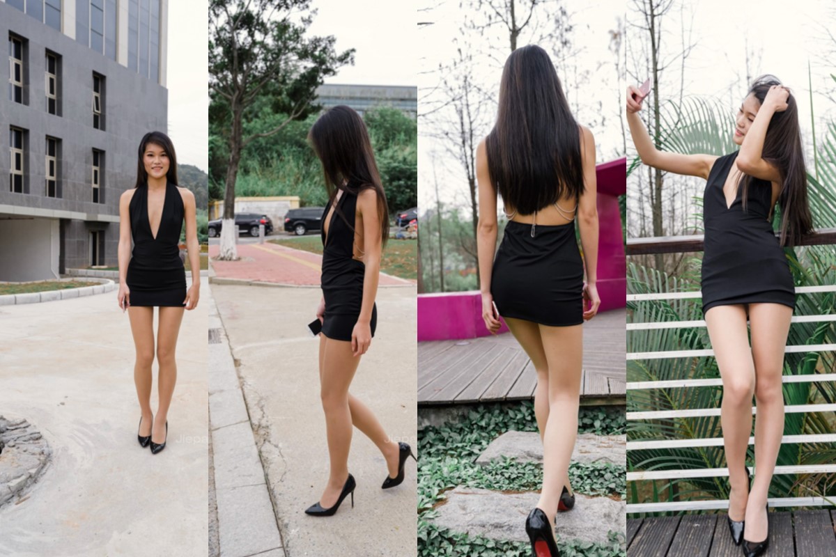 御风★下班逛公园的小猪猪美女却被同事作弄【套图+视频】