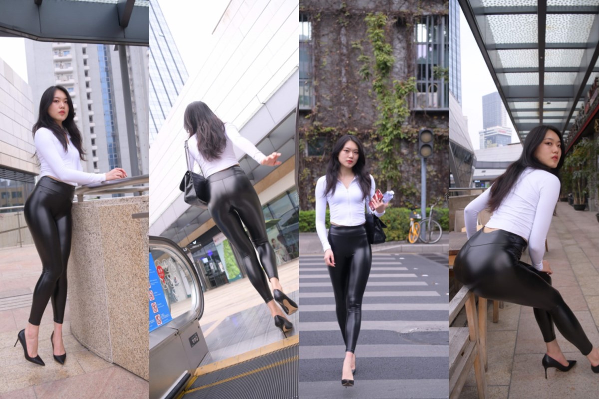 魂魂街拍作品●皮裤~初醒 【套图+视频】