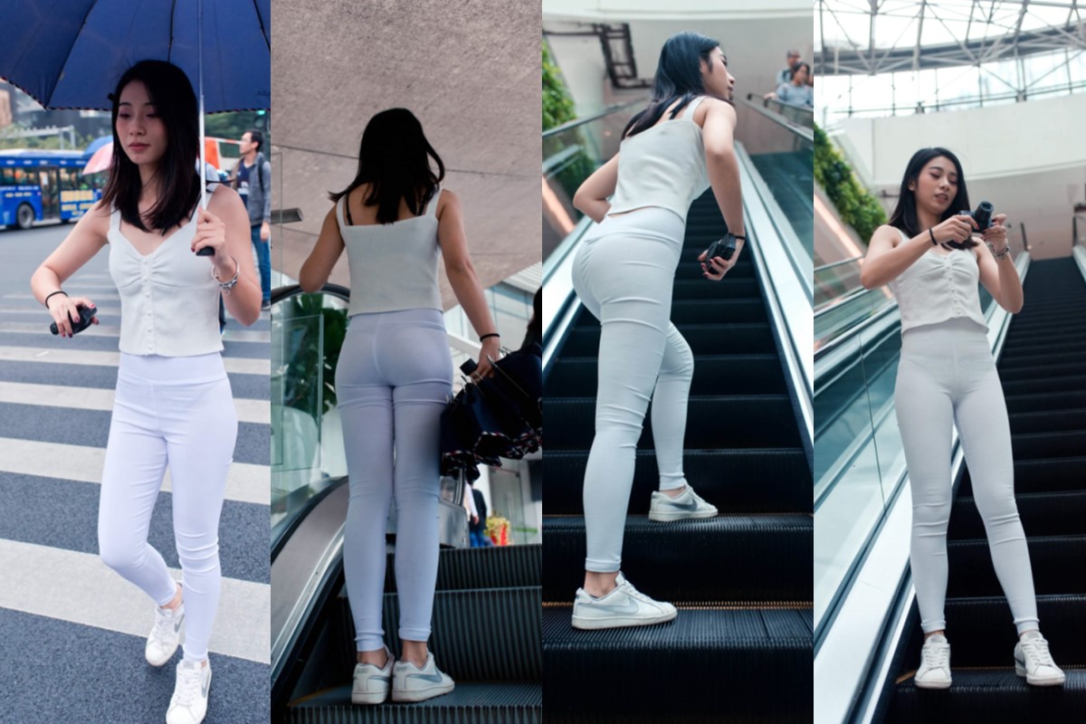 小棠紧身白裤【套图+视频】