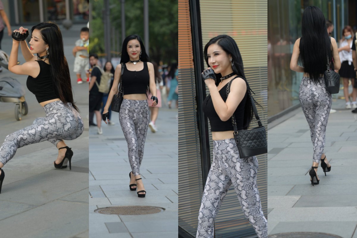 紧身裤美女 【套图+视频】