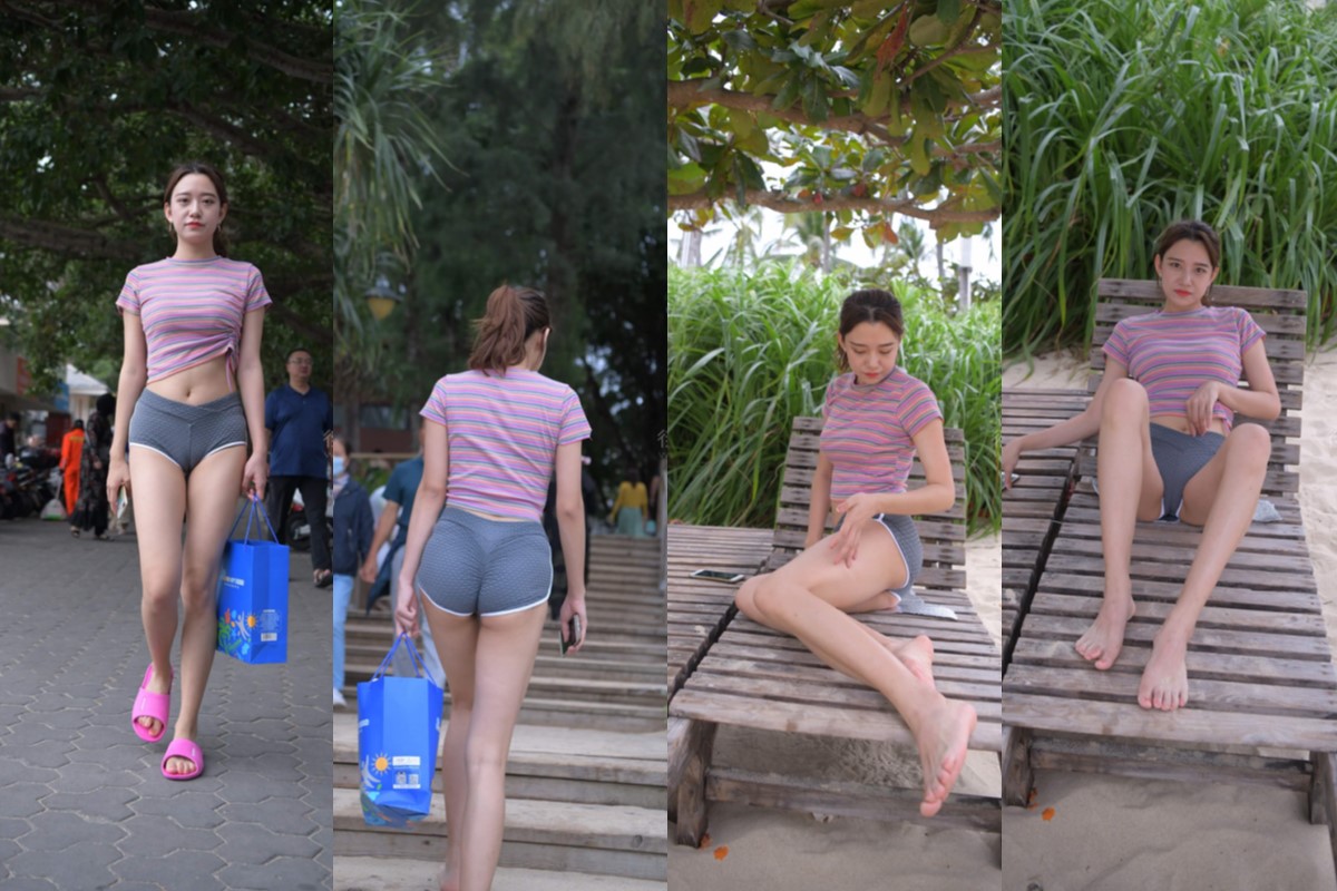 [第8季•从心出发] 【一只麋鹿旅拍作品】灰色热裤美女