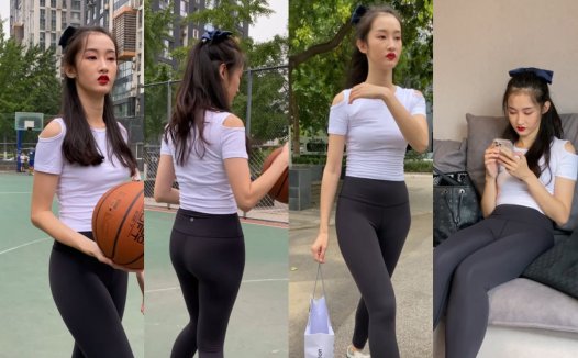 [一只麋鹿专区] 黑色瑜伽裤美女 【7.76 GB/MP4】