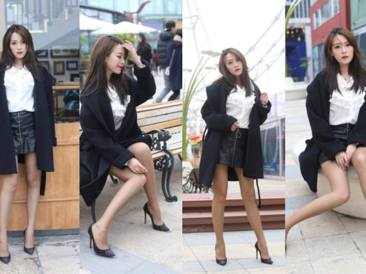 皮短裙高跟丝袜美女 【套图+视频】