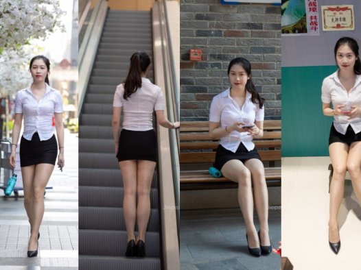 牛男街拍★搭讪清秀可人的亮丝小姐姐【套图+视频】