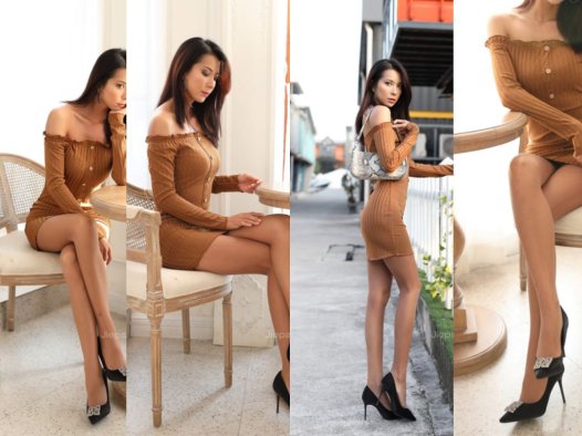 辉辉模拍★carry的咖啡色丝袜 【套图+视频】