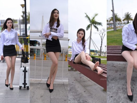 天然大长腿，通透的肉丝美足小姐姐【套图+视频】