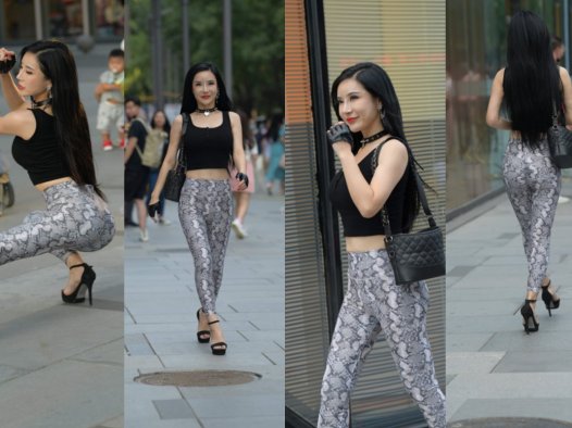 紧身裤美女 【套图+视频】