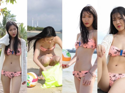 海边沙滩比基尼妹子500P 【套图】