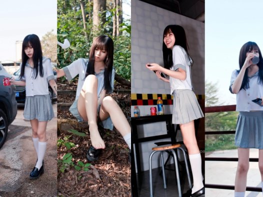 御风★日系JK绝对领域郊游少女 【套图+视频】