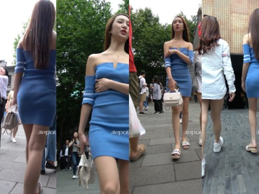 4K – 性感抹胸街拍包臀裙美女 [1.46 GB/MP4]