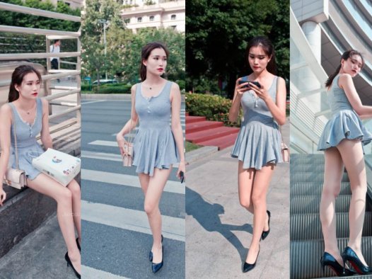 御风街拍★极品美腿肉丝女孩遭遇的故事【套图+视频】