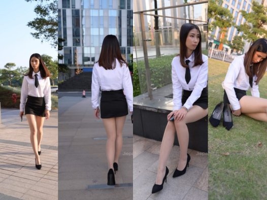 程生街拍★搭讪前台小姐姐 【套图+视频】