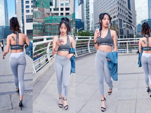 御风★被寒风与骄阳调戏的丰臀健美裤美女【套图+视频】