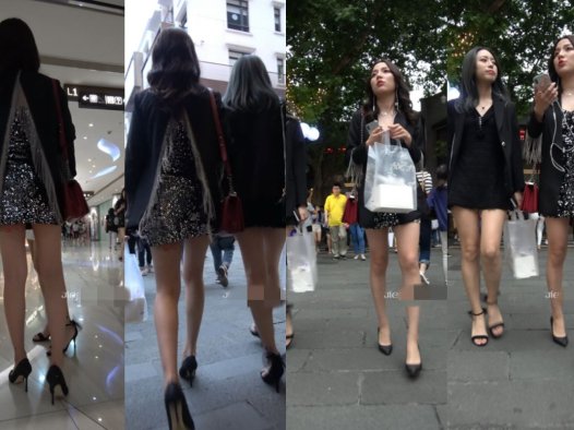 4K – 性感高跟鞋长腿街拍美女 [1.73 GB/MP4]
