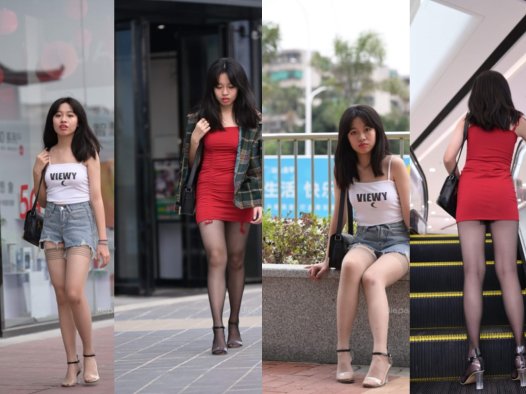 程生街拍★汕上的商城美女【套图+视频】