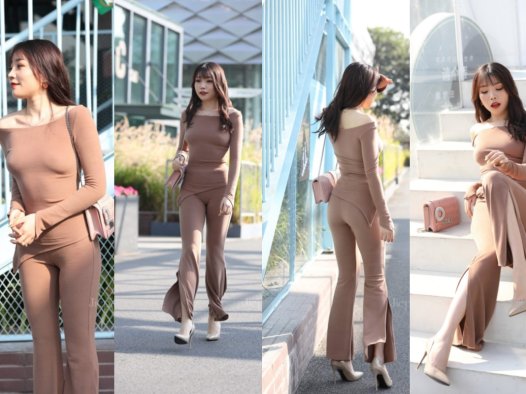 棕色衣服美女 【套图+视频】