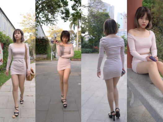 庭中的美女 【套图+视频】