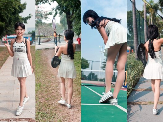 御风★萌宝儿逗比打羽毛球【套图+视频】