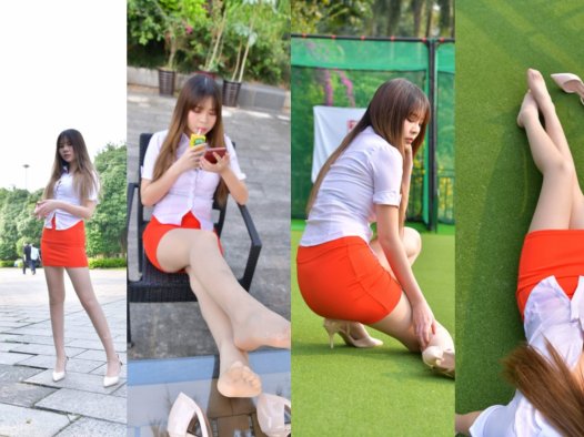 小姐姐说这是橙色的裙裙【套图】