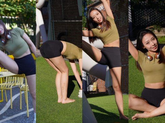 [kaine专区] 黑色运动短裤女孩